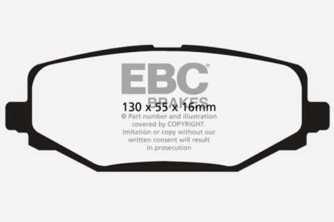 EBC 12+ Chrysler Town & Country 3.6 Ultimax2 Rear Brake Pads thumbnail 4