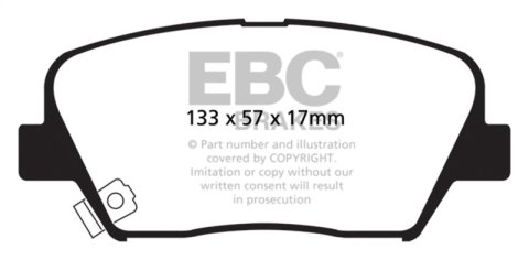 EBC 12+ Hyundai Azera 3.3 Greenstuff Front Brake Pads thumbnail 4