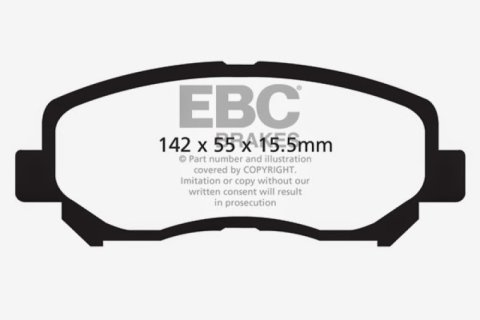 EBC 12+ Mazda CX-5 2 Ultimax2 Front Brake Pads thumbnail 4
