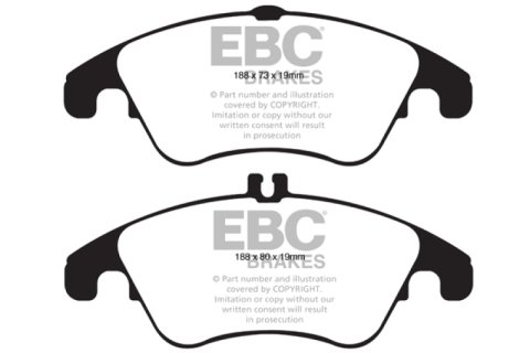 EBC 12+ Mercedes-Benz C250 Coupe 1.8 Turbo Sport Edition Yellowstuff Front Brake Pads thumbnail 4