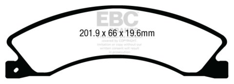 EBC 12+ Nissan NV 1500 Ultimax2 Rear Brake Pads thumbnail 4