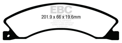EBC 12+ Nissan NV 1500 Ultimax2 Rear Brake Pads thumbnail 5