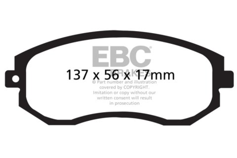 EBC 12+ Scion FR-S 2 Greenstuff Front Brake Pads thumbnail 3