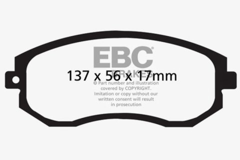 EBC 12+ Scion FR-S 2 Greenstuff Front Brake Pads thumbnail 5