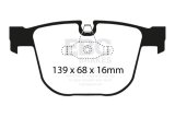 EBC Racing 08-10 BMW M3 4.0L (E90) RP-X Rear Brake Pads thumbnail 2