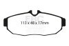 EBC Racing 05-10 Ford Mustang (5th Gen) 4.0L RP-X Rear Brake Pads thumbnail 3