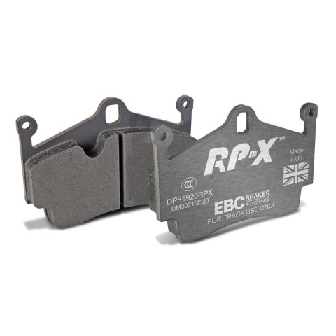 EBC Racing 12-16 Porsche Boxster 2.7L (Cast Iron Rotors Only) RP-X Rear Brake Pads thumbnail 1