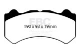EBC Racing 08-11 Nissan GT-R (R35) 3.8L Twin Turbo (Cast Iron Rotors) RP-X Front Brake Pads thumbnail 2