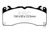 EBC Racing 2015+ Ford Mustang (6th Gen) 2.3L Turbo (GT Performance Package) RP-X Front Brake Pads thumbnail 3