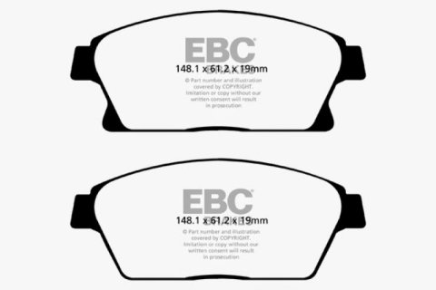 EBC 13-17 Buick Encore 1.4 Turbo Greenstuff Front Brake Pads thumbnail 5