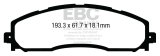 EBC 13+ Ford F250 (inc Super Duty) 6.2 (2WD) Greenstuff Rear Brake Pads thumbnail 3