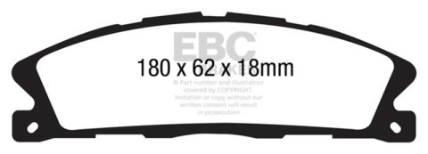 EBC 13+ Ford Flex 3.5 Greenstuff Front Brake Pads thumbnail 3