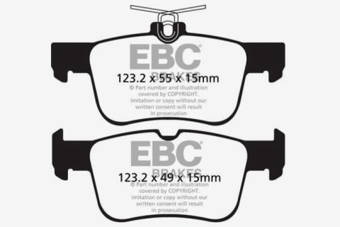 EBC 13+ Ford Fusion 1.6 Turbo Redstuff Rear Brake Pads thumbnail 3