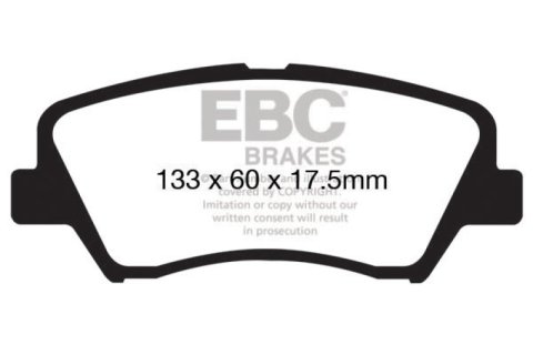 EBC 13+ Hyundai Elantra 1.8 Redstuff Front Brake Pads thumbnail 4