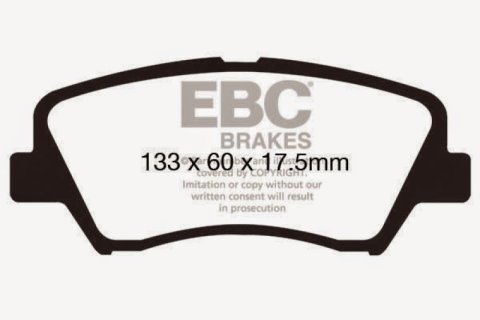 EBC 13+ Hyundai Elantra 1.8 Ultimax2 Front Brake Pads thumbnail 2
