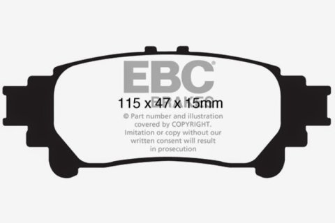 EBC 13+ Lexus GS350 3.5 RWD Redstuff Rear Brake Pads thumbnail 5