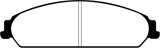 EBC 13-14 Chrysler 200 3.6 Ultimax2 Front Brake Pads thumbnail 6