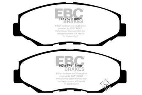 EBC 13-15 Acura ILX 1.5 Hybrid Ultimax2 Front Brake Pads thumbnail 4