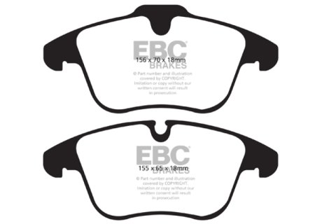 EBC 13-15 Jaguar XF 2.0 Turbo Yellowstuff Front Brake Pads thumbnail 4