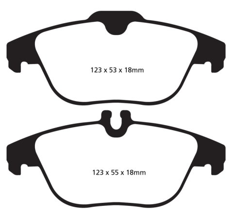 EBC 13-16 Mercedes-Benz GLK250 2.1 Twin TD Yellowstuff Rear Brake Pads thumbnail 2