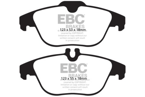 EBC 13-16 Mercedes-Benz GLK250 2.1 Twin TD Yellowstuff Rear Brake Pads thumbnail 5