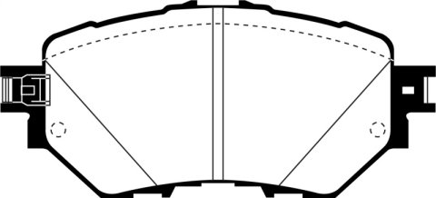 EBC 14+ Mazda 3 2.0 (Mexico Build) Redstuff Front Brake Pads thumbnail 5