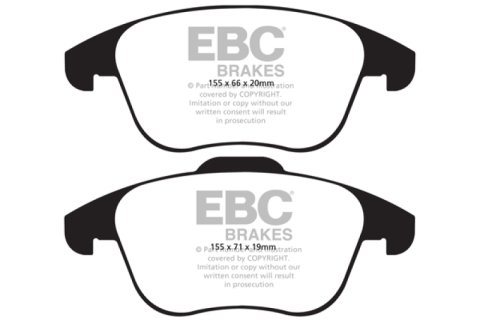 EBC 15 and up Audi Q3 2.0 Turbo Yellowstuff Front Brake Pads thumbnail 5