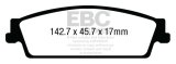 EBC 15+ Cadillac Escalade 6.2 2WD Greenstuff Rear Brake Pads thumbnail 4