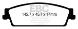 EBC 15+ Cadillac Escalade 6.2 2WD Ultimax2 Rear Brake Pads thumbnail 4