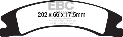 EBC 15+ Cadillac Escalade Ext/Esv 6.2 2WD Greenstuff Front Brake Pads thumbnail 5