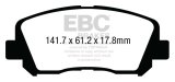 EBC 15+ Chrysler 200 2.4 Yellowstuff Front Brake Pads thumbnail 5