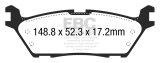 EBC 15+ Ford F150 2.7 Twin Turbo (2WD) Electric PB Greenstuff Rear Brake Pads thumbnail 4