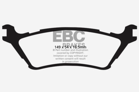 EBC 15+ Ford F150 2.7 Twin Turbo (2WD) Extra Duty Rear Brake Pads thumbnail 3