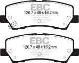 EBC 15+ Ford Mustang 2.3 Turbo Performance Pkg Redstuff Rear Brake Pads thumbnail 4