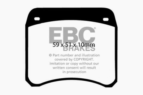 EBC 63-69 Rover Mini Cooper Greenstuff Front Brake Pads thumbnail 6