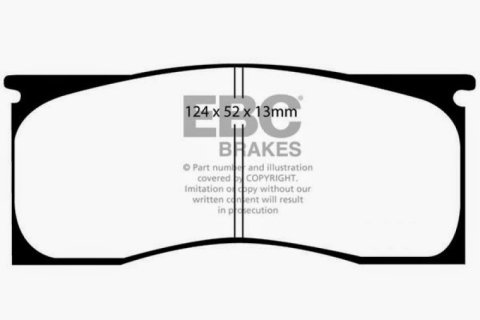 EBC 65-69 Dodge Dart 2.8 Greenstuff Front Brake Pads thumbnail 1