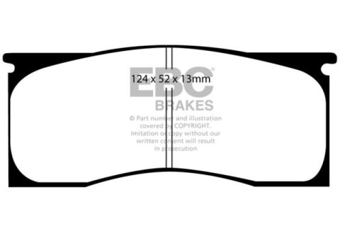 EBC 65-69 Dodge Dart 2.8 Greenstuff Front Brake Pads thumbnail 3