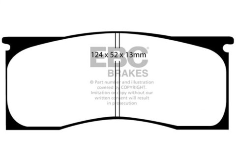 EBC 65-69 Dodge Dart 2.8 Greenstuff Front Brake Pads thumbnail 4