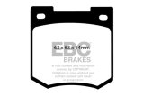 EBC 67-70 Ford Cortina 1.6 Yellowstuff Front Brake Pads thumbnail 6