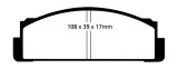 EBC 68-83 Fiat 124 1.6 Yellowstuff Front Brake Pads thumbnail 1