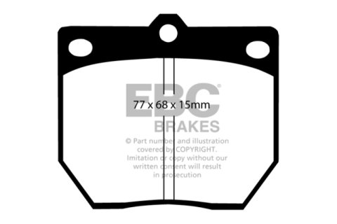 EBC 70-74 Datsun 240Z 2.4 Greenstuff Front Brake Pads thumbnail 5