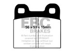EBC 71-79 Volkswagen Beetle 1.3 (1300) Greenstuff Front Brake Pads thumbnail 3