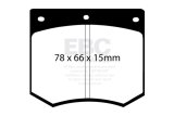 EBC 75-86 Ac 3000 3.0 Redstuff Front Brake Pads thumbnail 7