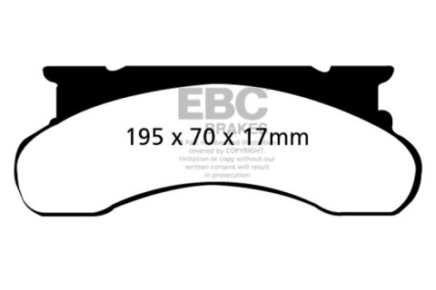EBC 77-91 Ford Econoline E250 4.6 Ultimax2 Front Brake Pads thumbnail 3