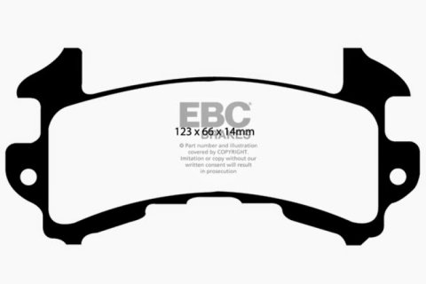 EBC 79-85 Buick Riviera (Fwd) 3.8 Turbo Ultimax2 Rear Brake Pads thumbnail 5