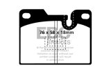EBC 79-88 Porsche 924 2.0 Turbo Greenstuff Rear Brake Pads thumbnail 5