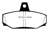 EBC 83-90 Volvo 760 2.3 Turbo (ABS) (Girling) Redstuff Rear Brake Pads thumbnail 1