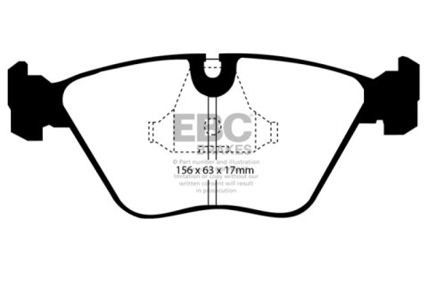 EBC 89-91 Audi 200 2.2 Turbo (ATE) Greenstuff Front Brake Pads thumbnail 1
