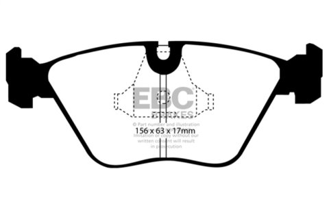EBC 89-91 Audi 200 2.2 Turbo (ATE) Greenstuff Front Brake Pads thumbnail 3
