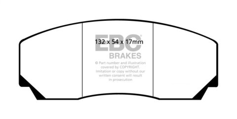 EBC 90-00 Aston Martin Vantage 5.3 (Twin Supercharged)(AP) Bluestuff Front Brake Pads thumbnail 1